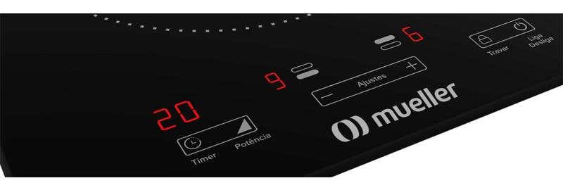 Painel do cooktop de indução Mueller: entenda o significado dos símbolos