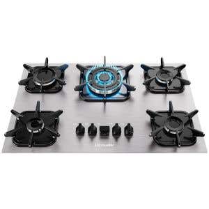 Cooktop Mueller 5 Bocas de Alumínio com Queimador Tripla Chama MCG5BK