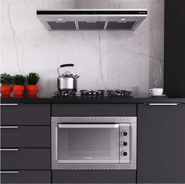 Forno Elétrico de Embutir Mueller Decorato Inox 44 Litros