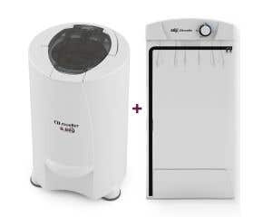 Kit Dupla Secagem Centrífuga Dry 8,8Kg + Secadora de Roupa Sun 8Kg com timer