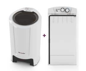 Kit Dupla Secagem Mueller Centrífuga Fit 12,6Kg + Secadora de Roupa Solaris 8Kg com timer