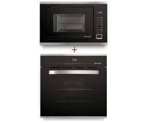 Kit Micro-ondas Preto MMO0225G1 + Forno de Embutir 68 Litros MFE0268G1