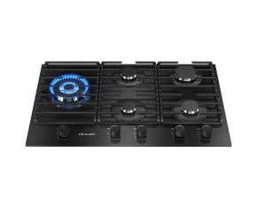 Cooktop 5 Bocas a Gás Mueller Mesa de Vidro Tripla Chama MCG5BM Bivolt