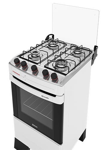Fogão 4 bocas tampo de inox Fogão 4 bocas: tampo de inox