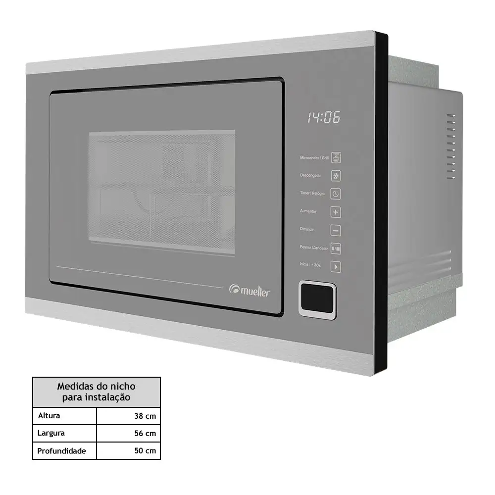 Micro-ondas Mueller Forno elétrico com grill: Micro-ondas Mueller